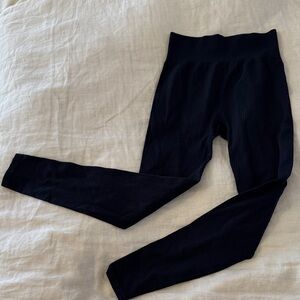 H&M Move sports leggings, dark navy, womens XS, SculptMove and DryMove